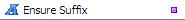Ensure Suffix transformation function