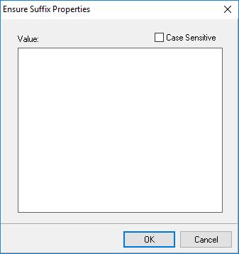 Ensure Suffix properties