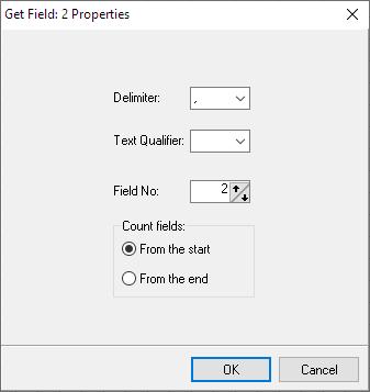 Get field transformation function properties