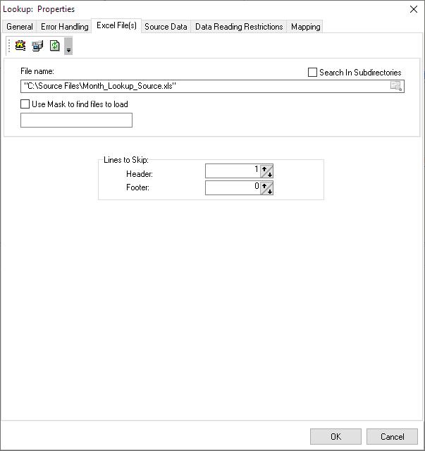 Lookup transformation function