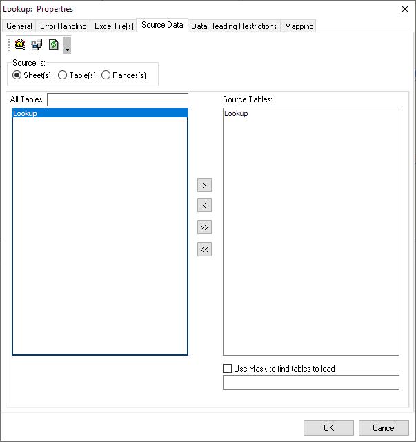 Lookup transformation function