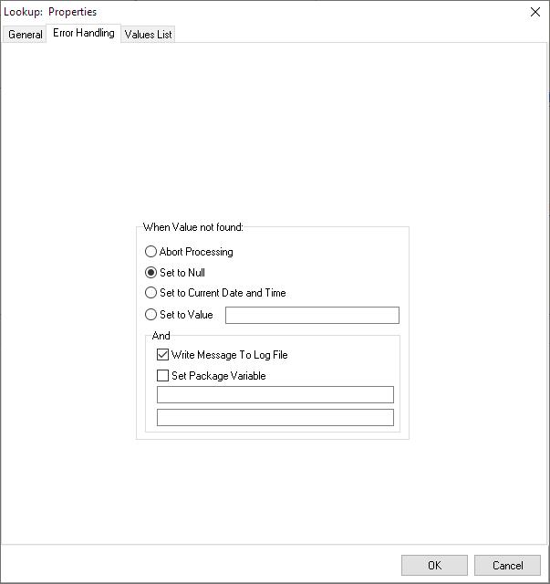 Lookup transformation function