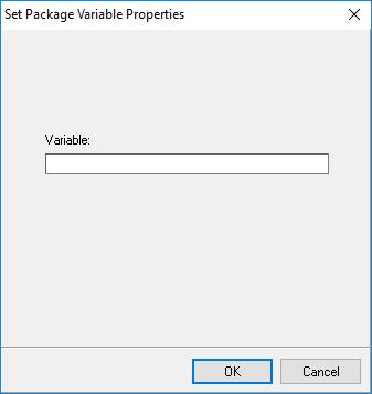 Set Package Variable transformation