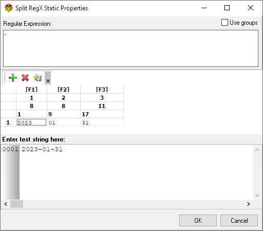 Split RegX Static Properties