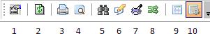 Data Definition View Toolbar