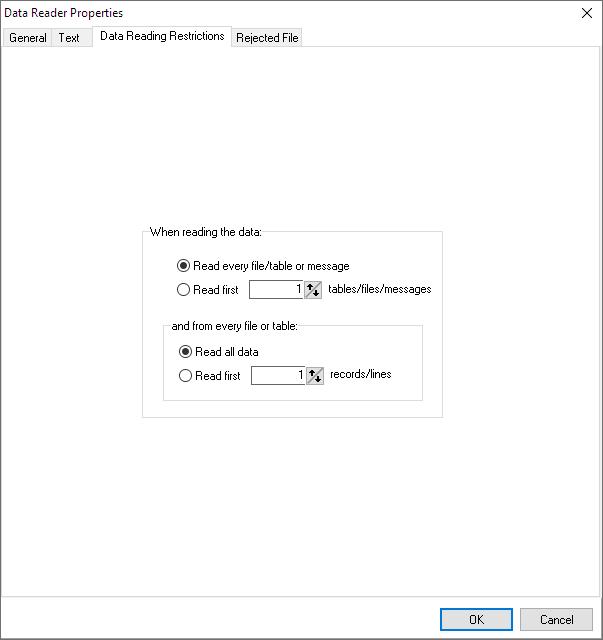 Data Reading Restrictions