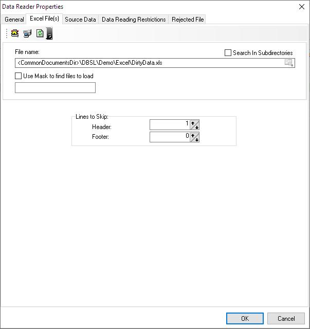 Data Source is an Excel File