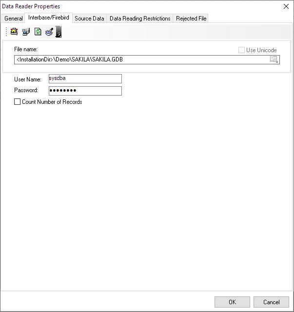 Data Source is an Interbase or Firebird Database