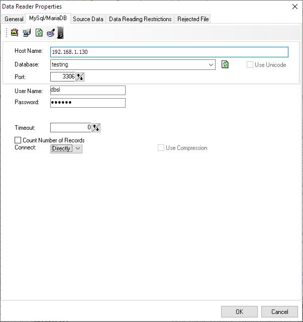 MySql/MariaDB Reader