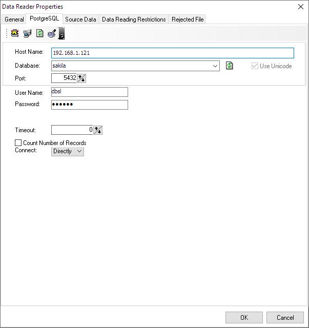 PostgreSql Reader
