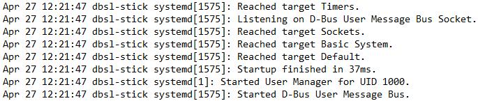 Syslog example