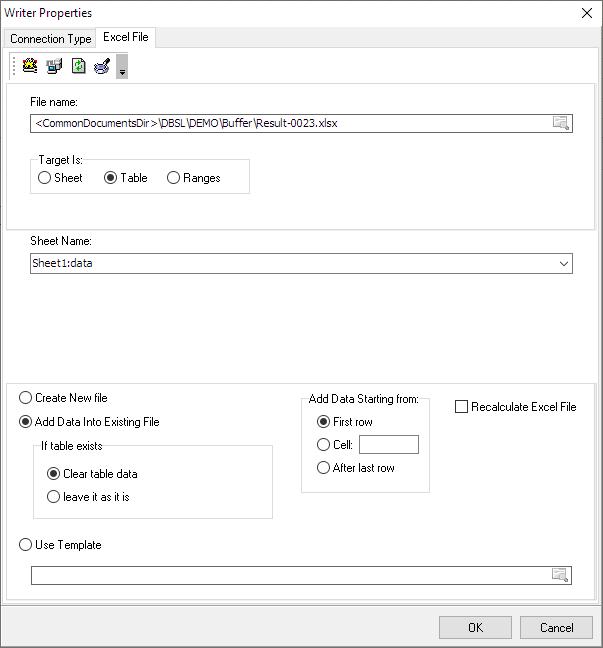 Generate Excel Table
