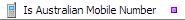 Is Australian Mobile Number Validation Function