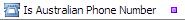 Is Australian Phone Number Validation Function