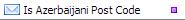 Is Azerbaijani Post Code Validation Function