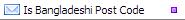 Is Bangladeshi Post Code Validation Function