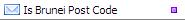 Is Brunei Post Code Validation Function