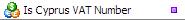 Is Cyprus VAT Number Validation Function