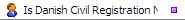 Is Danish Civil Registration Number Validation Function