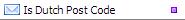 Is Dutch Post Code Validation Function