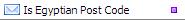 Is Egyptian Post Code Validation Function