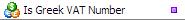 Is Greek VAT Number Validation Function