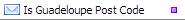 Is Guadeloupe Post Code Validation Function