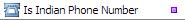 Is Indian Phone Number Validation Function
