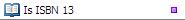 Is ISBN 13 Validation Function