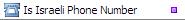 Is Israeli Phone Number Validation Function