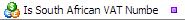 Is South African VAT Number Validation Function