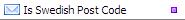 Is Swedish Post Code Validation Function