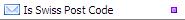 Is Swiss Post code Validation Function