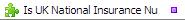 s UK National Insurance Number Validation Function