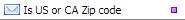 Is US or CA Zip code Validation Function