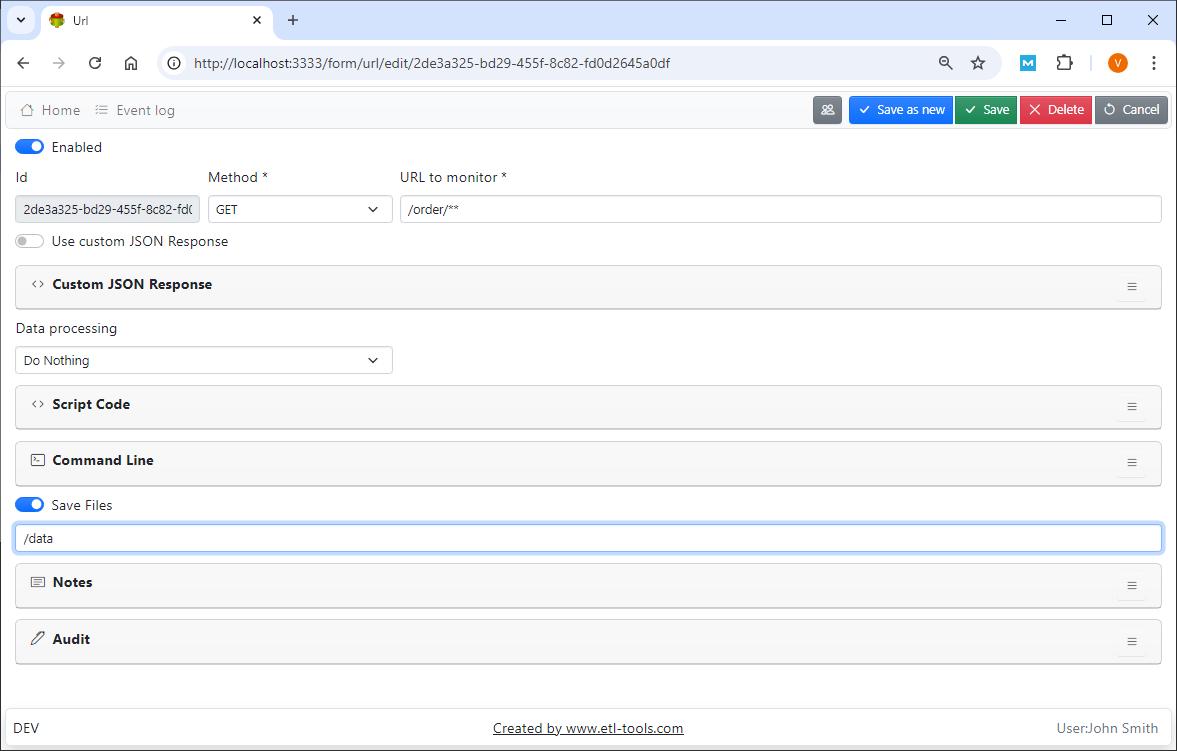 Url form