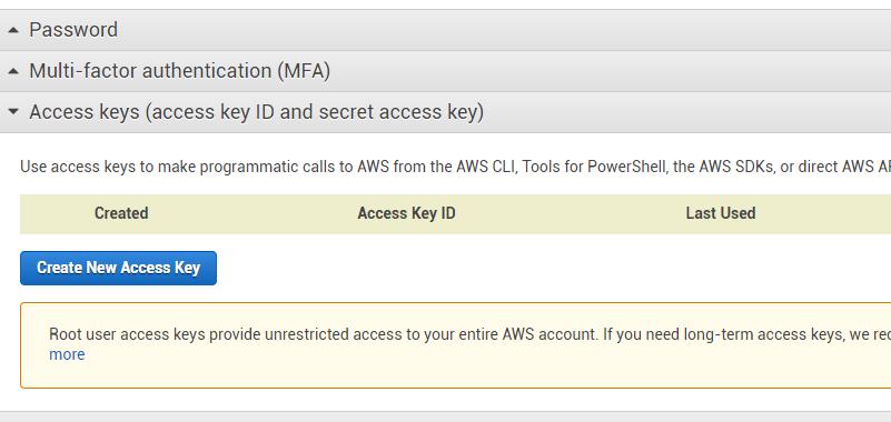 Connecting to Amazon S3 Storage
