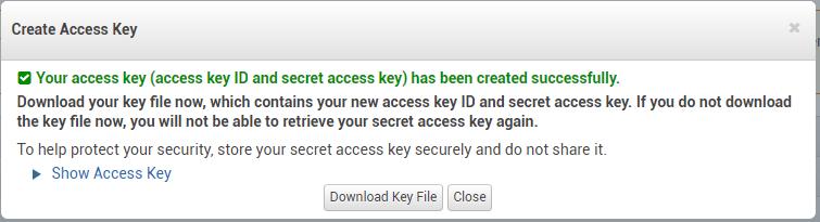 Connecting to Amazon S3 Storage