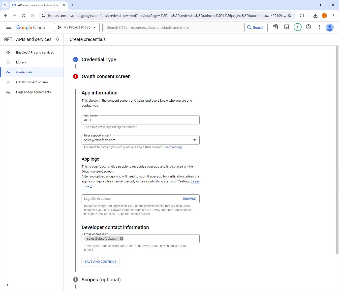 Connecting to Google Drive
