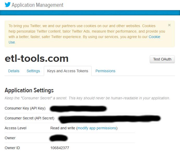 Twitter (X) settings